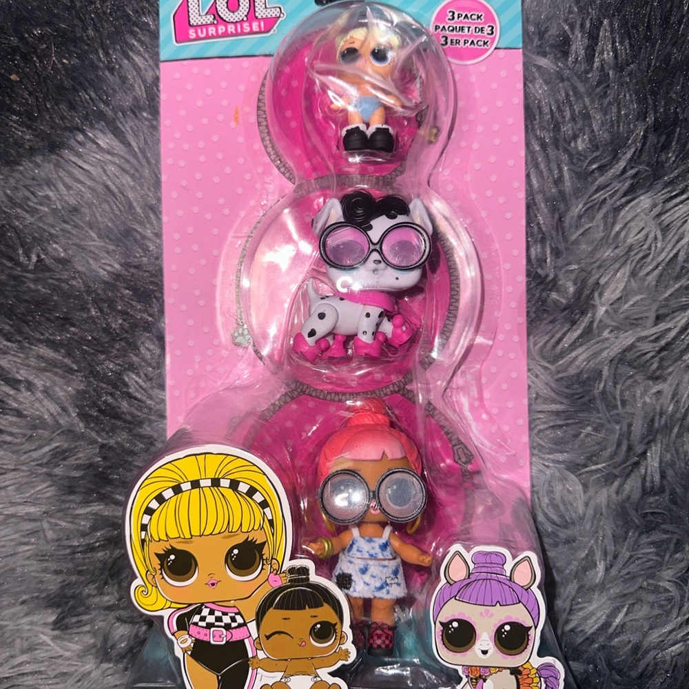 L.O.L. Surprise! 3-Pack Dolls with Accessories - Pink and Black